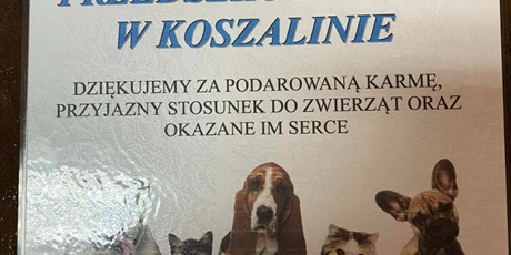 "Zbiórka karmy dla zwierząt". - podsumowanie akcji charytatywnej.